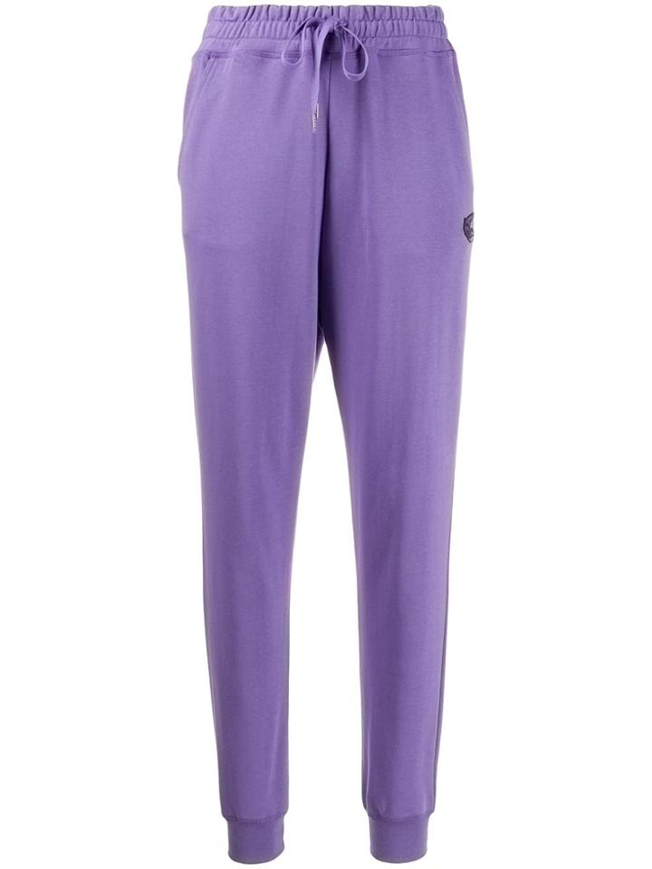 Vivienne Westwood Anglomania Embroidered Logo Track Pants - Purple