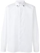 Neil Barrett Star-embellished Collar Shirt, Men's, Size: 41, White, Cotton