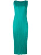 Pleats Please By Issey Miyake - Plissé Dress - Women - Polyester - 3, Green, Polyester