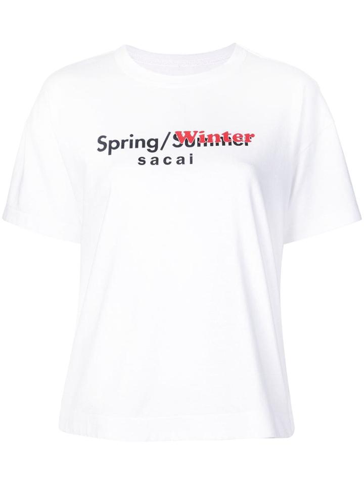 Sacai 'spring/winter' T-shirt - White