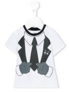 Karl Lagerfeld Kids - Tuxedo Print T-shirt - Kids - Cotton/spandex/elastane - 9 Mth, Infant Boy's, White