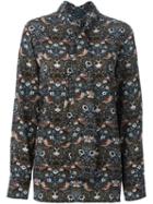 Marc By Marc Jacobs Floral Pussy Bow Blouse