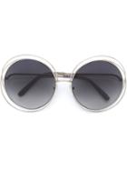 Chloé 'carlina' Sunglasses, Women's, Grey, Metal (other)