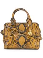 Alexander Mcqueen Mini 'padlock' Crossbody Bag, Women's, Brown