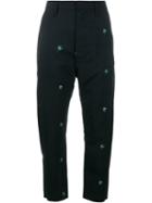 Golden Goose Deluxe Brand Floral Embroidered Wool Chino Trousers