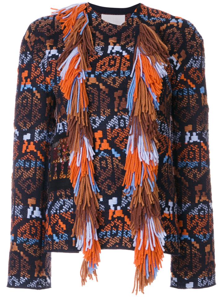 Peter Pilotto Fringed Jacket - Multicolour