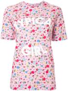 Love Moschino 'typical Girl' Print T-shirt, Size: 40, Pink/purple, Cotton