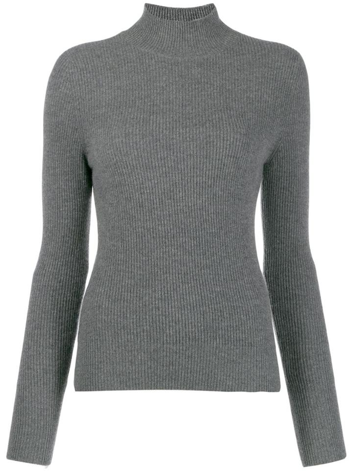 N.peal Funnel Neck Jumper - Grey