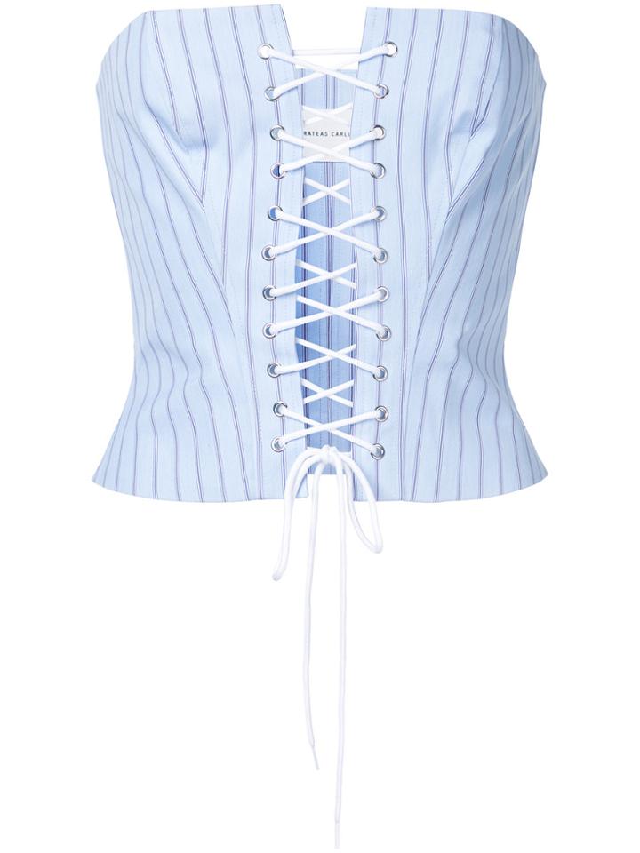 Strateas Carlucci Bound Corset - Blue