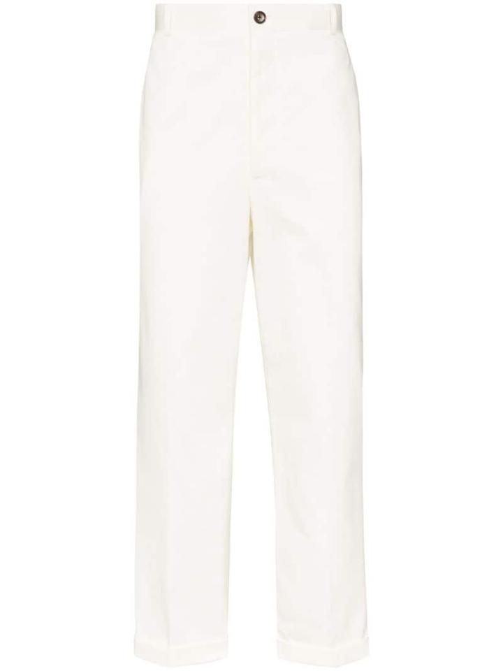 Thom Browne Straight-leg Tailored Trousers - White
