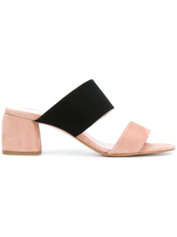 Anna F. Contrast Open-toe Sandals - Nude & Neutrals