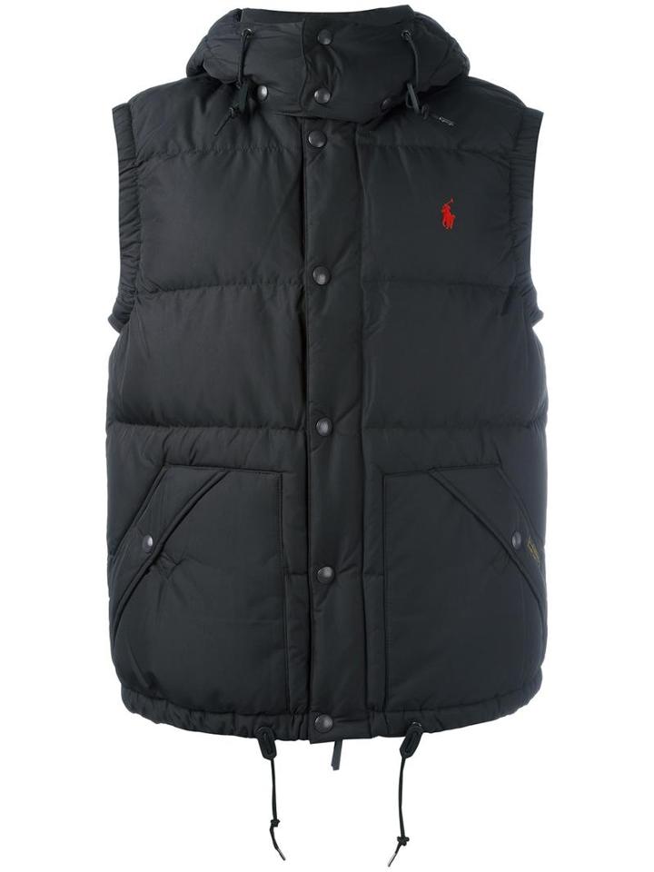 Polo Ralph Lauren Classic Padded Gilet, Men's, Size: Large, Black, Polyester/nylon/cotton