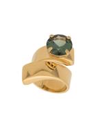 Wouters & Hendrix Green Spinel Spiral Ring - Gold