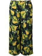 Marc Jacobs Printed Wide-leg Trousers - Black