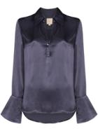 Usisi Catarina Satin Blouse - Blue