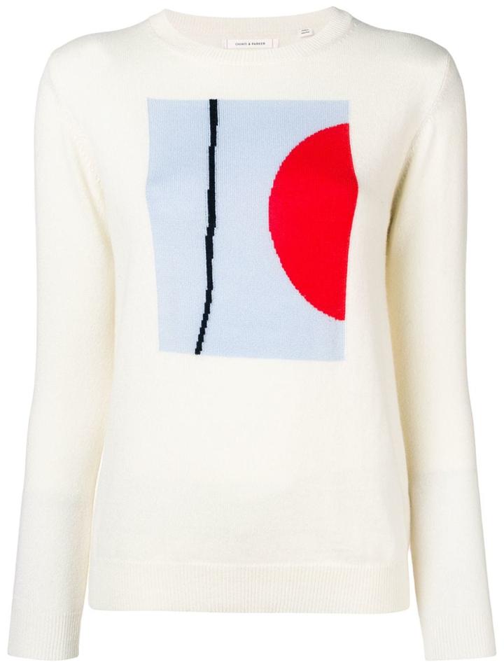 Chinti & Parker Graphic Sweater - Nude & Neutrals