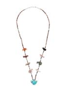 Jessie Western Eagle Beaded Necklace - Brown