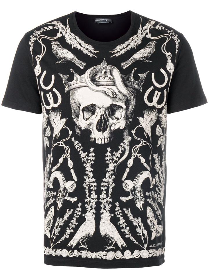 Alexander Mcqueen Treasure Skull T-shirt - Black