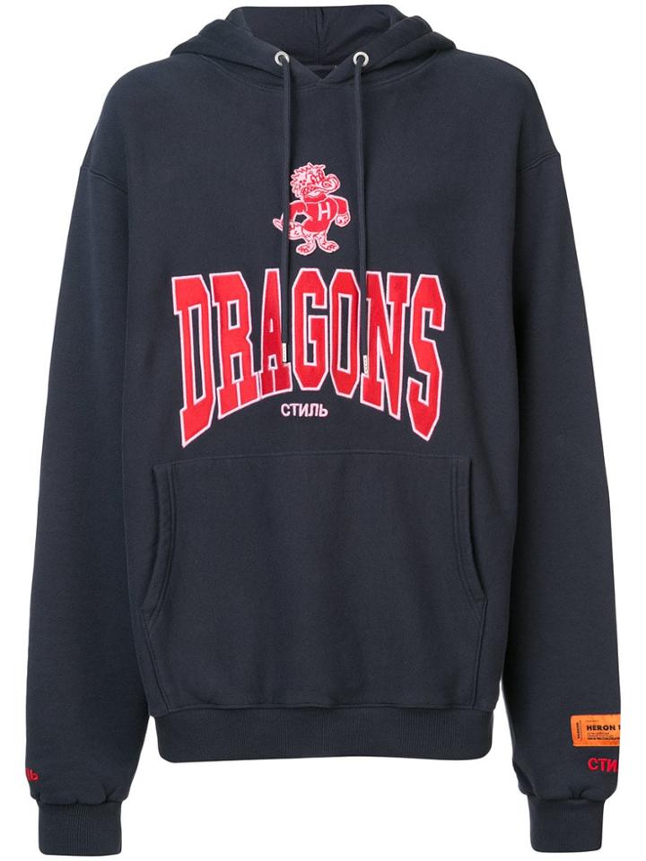 Heron Preston Dragons Hoodie - Blue