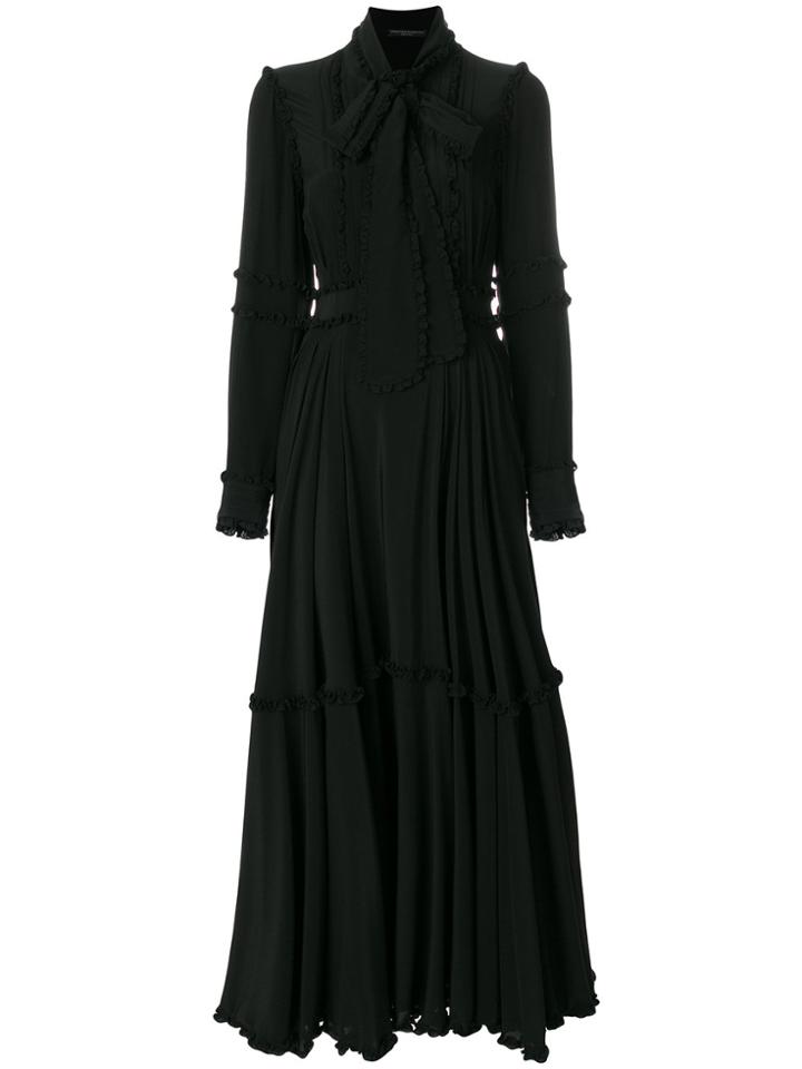 Ermanno Scervino Pussy-bow Maxi Dress - Black