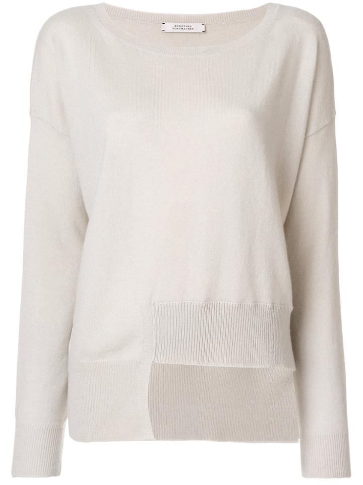 Dorothee Schumacher Asymmetric Hem Jumper - Nude & Neutrals