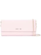 Cerruti 1881 Fold Over Cross Body Bag - Pink & Purple