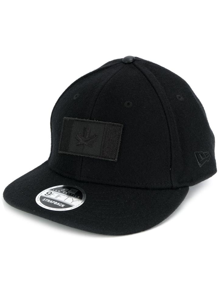 Canada Goose Melton Logo Patch Cap - Black