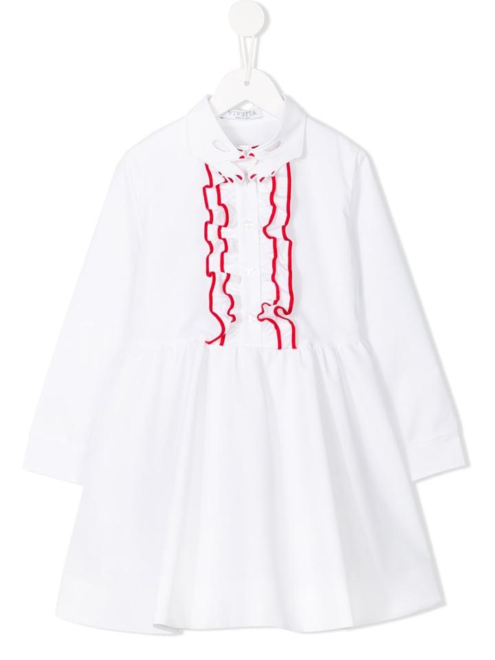 Vivetta Kids Chinotto Dress, Toddler Girl's, Size: 4 Yrs, White