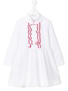 Vivetta Kids Chinotto Dress, Toddler Girl's, Size: 4 Yrs, White
