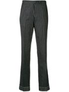 Golden Goose Deluxe Brand Pinstriped Tailored Trousers - Blue