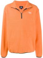 Stussy Half-zip Sweatshirt - Orange