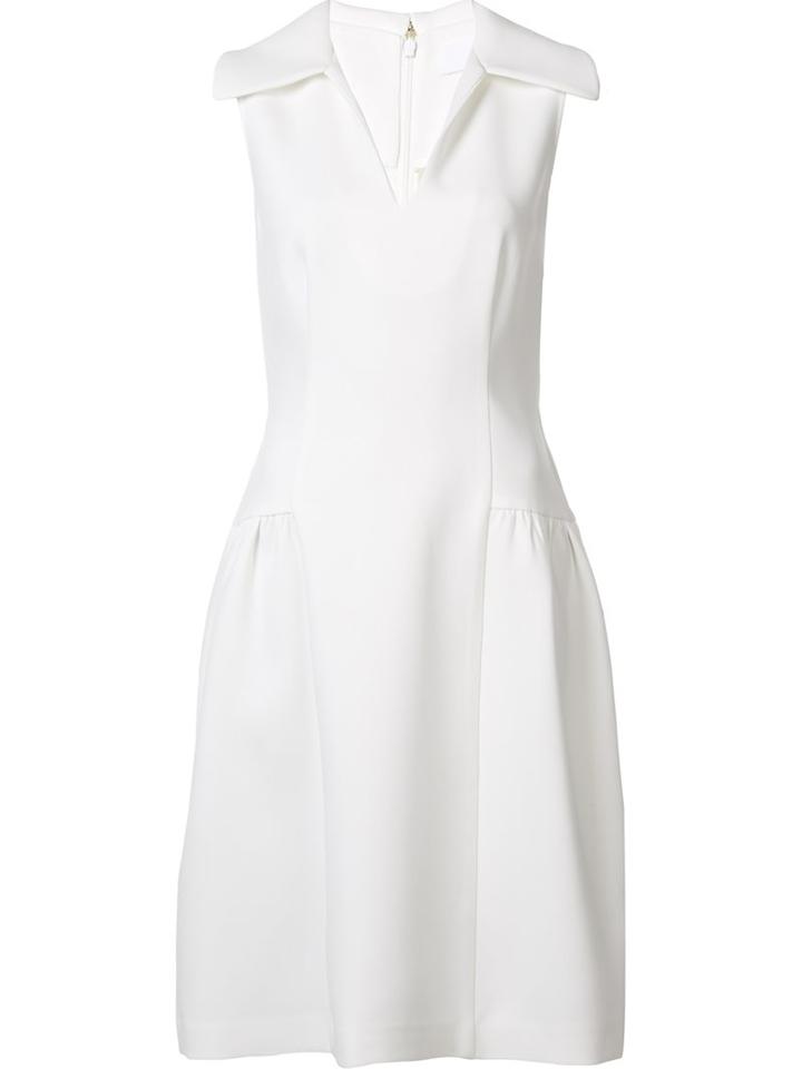 Co V-neck Dress, Women's, Size: Small, White, Acetate