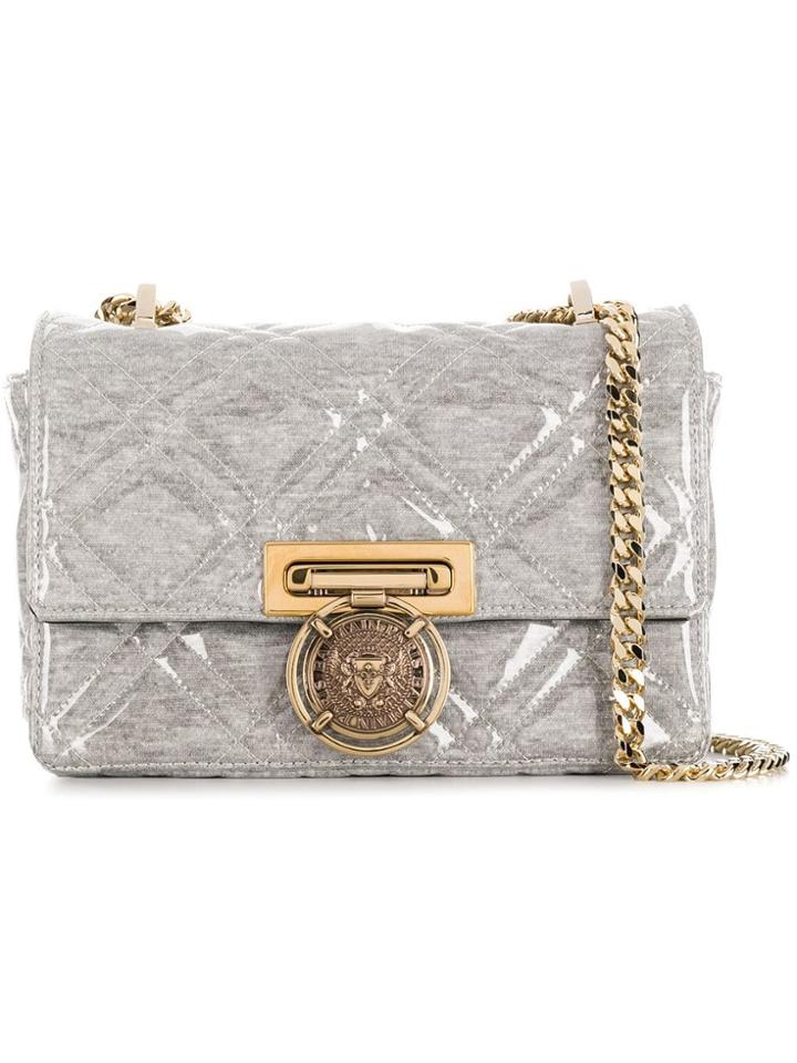 Balmain Covered Plastic Crossbody Bag - Grey