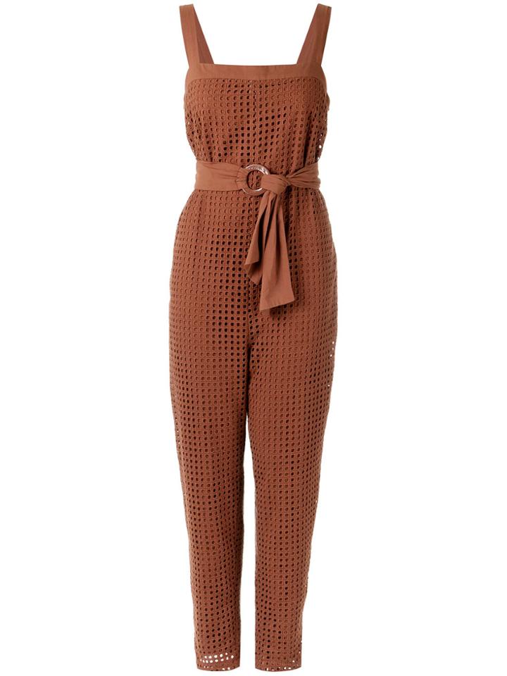 Andrea Marques Belted Waist Dress - Brown