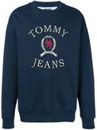 Tommy Jeans Embroidered Crest Sweatshirt - Blue