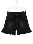 Douuod Kids Teen Ruffled Shorts - Black