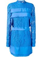 No21 Longsleeved Dress, Women's, Size: 42, Blue, Silk/cotton/viscose
