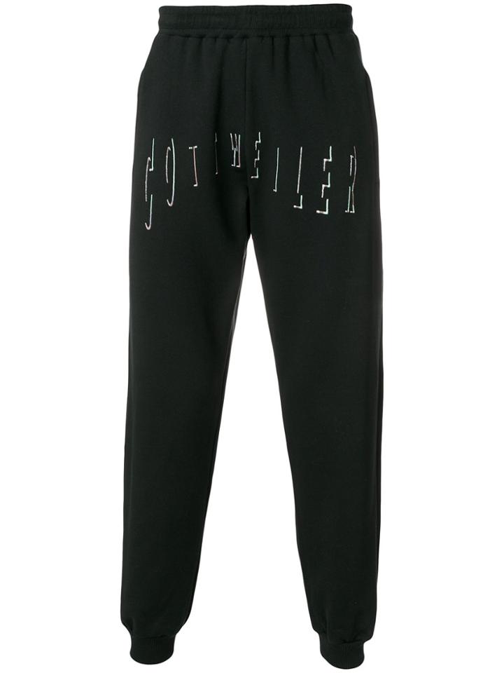 Cottweiler Printed Logo Joggers - Black