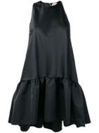 No21 Ruffled Hem Dress - Black