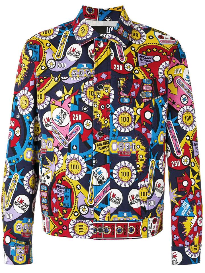 Love Moschino - Multi Print Jacket - Men - Cotton/spandex/elastane - 50, Cotton/spandex/elastane
