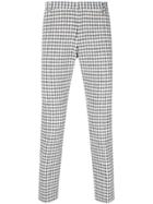 Entre Amis Checked Trousers - White