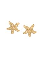 Versace Pre-owned Starfish Clip-on Earrings - Gold