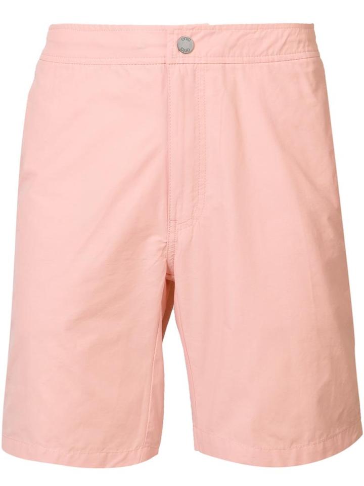 Onia 'calder' Swim Shorts, Men's, Size: 33, Yellow/orange, Cotton/nylon