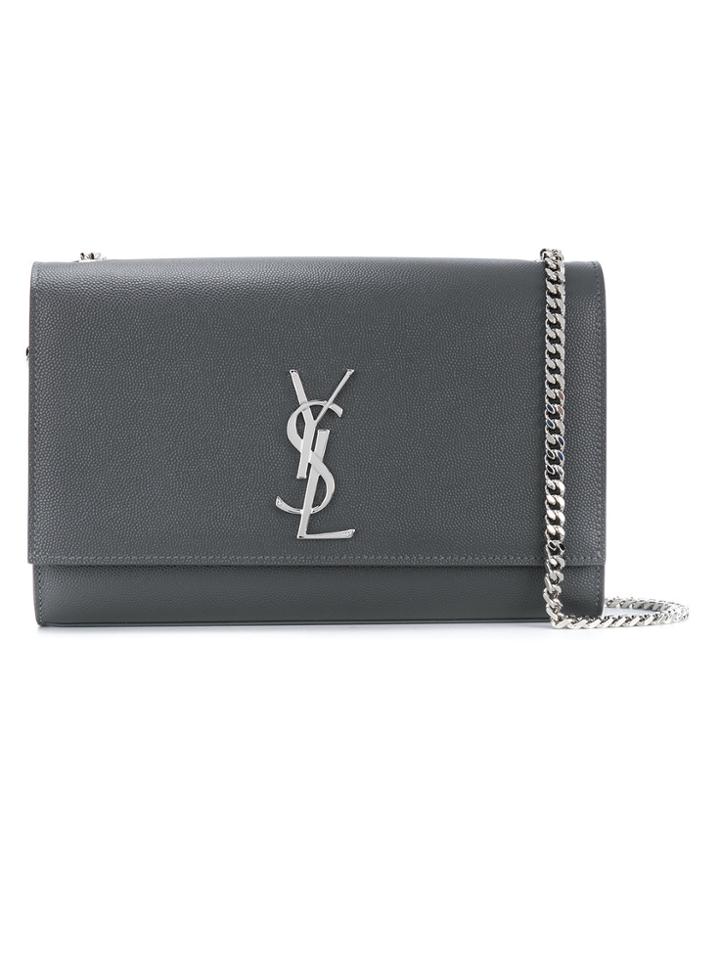 Saint Laurent Kate Shoulder Bag - Grey