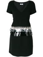 Moschino Vintage Beaded Embroidery Dress - Black