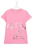 No21 Kids - Logo Print T-shirt - Kids - Cotton/spandex/elastane - 14 Yrs, Girl's, Pink/purple