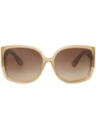 Burberry Oversized Butterfly Frame Sunglasses - Neutrals