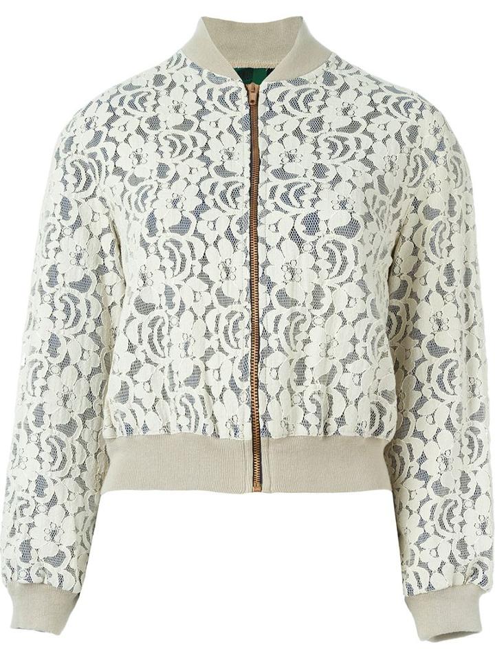 Jean Paul Gaultier Vintage Floral Lace Bomber Jacket