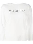 Chinti & Parker Slogan Printed Top - White