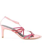 Tibi Gavin Sandals - Pink & Purple